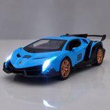 [TOY] 1:32 Lamborghini 2013 Veneno Blue Model Car Die-Cast