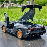 [TOY] 1:32 Lamborghini 2013 Veneno grå modellbil Die-Cast