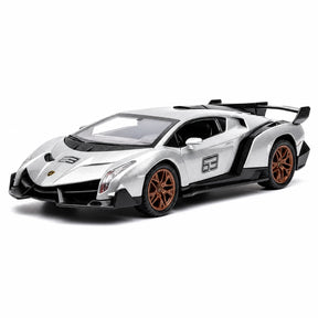 [TOY] 1:32 Lamborghini 2013 Veneno grå modellbil Die-Cast