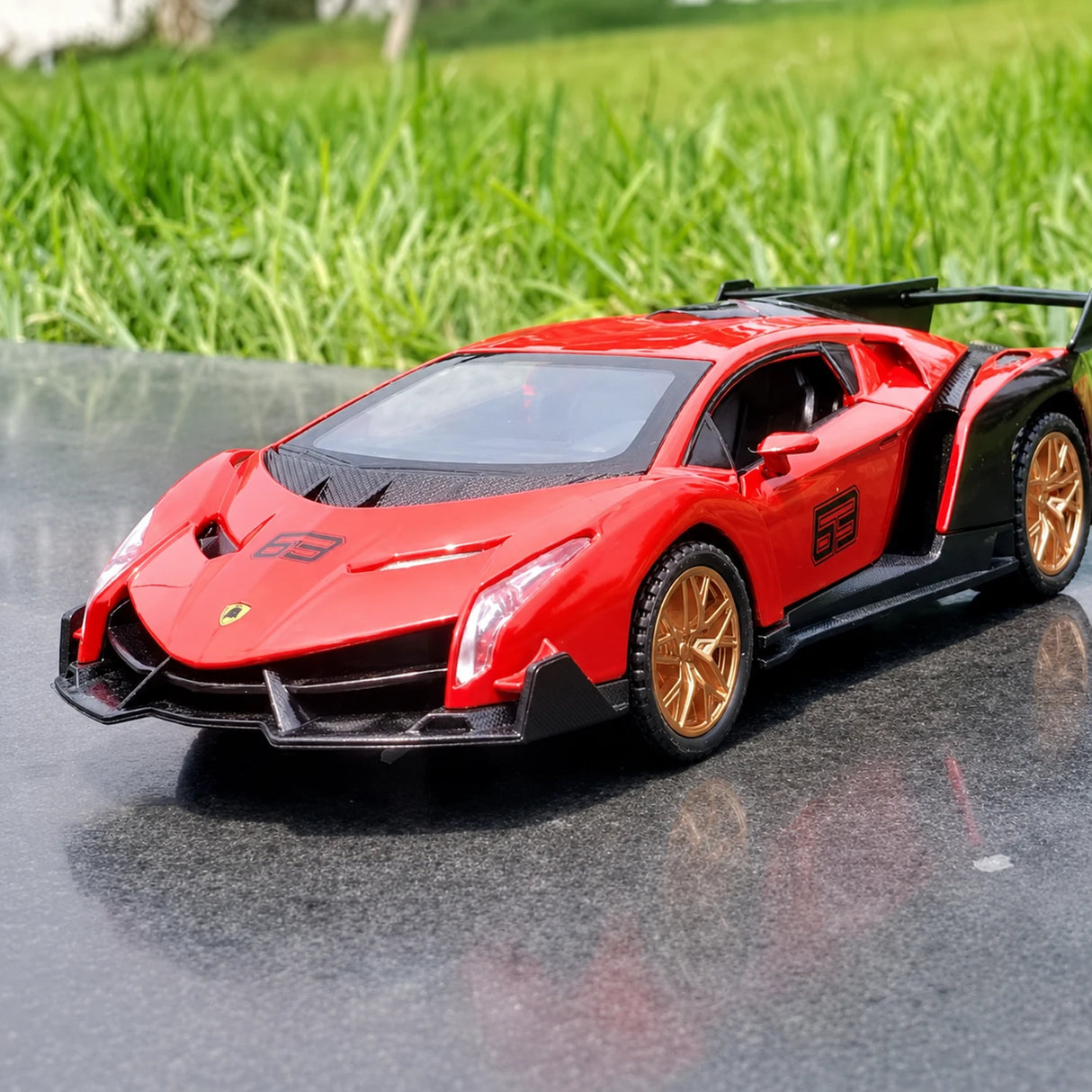 [TOY] 1:32 Lamborghini 2013 Veneno Red Model Car Die-Cast
