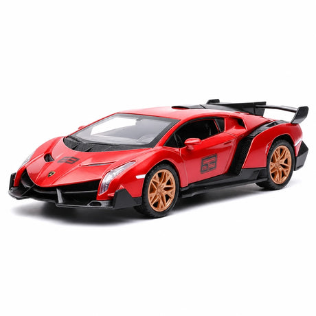 [TOY] 1:32 Lamborghini 2013 Veneno röd modellbil Die-Cast