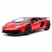 Lamborghini 2016 Aventador LP750-4 SV SuperVeloce röd 1:32 – modellbil i gjuten metall för display