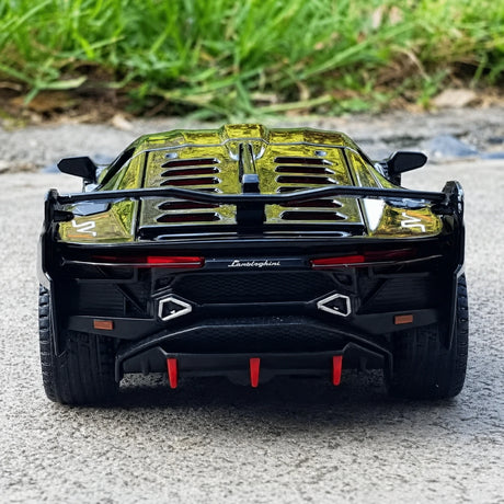 [TOY] 1:32 Lamborghini 2018 SC18 Alston svart modellbil Die-Cast