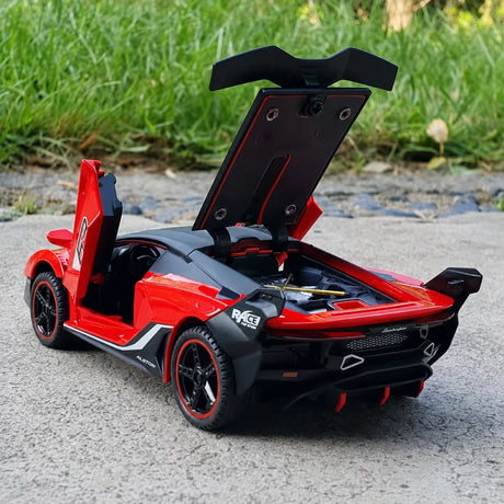 [TOY] 1:32 Lamborghini 2018 SC18 Alston röd modellbil Die-Cast