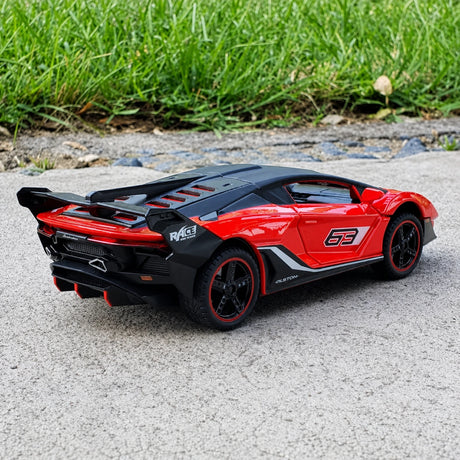 [TOY] 1:32 Lamborghini 2018 SC18 Alston röd modellbil Die-Cast