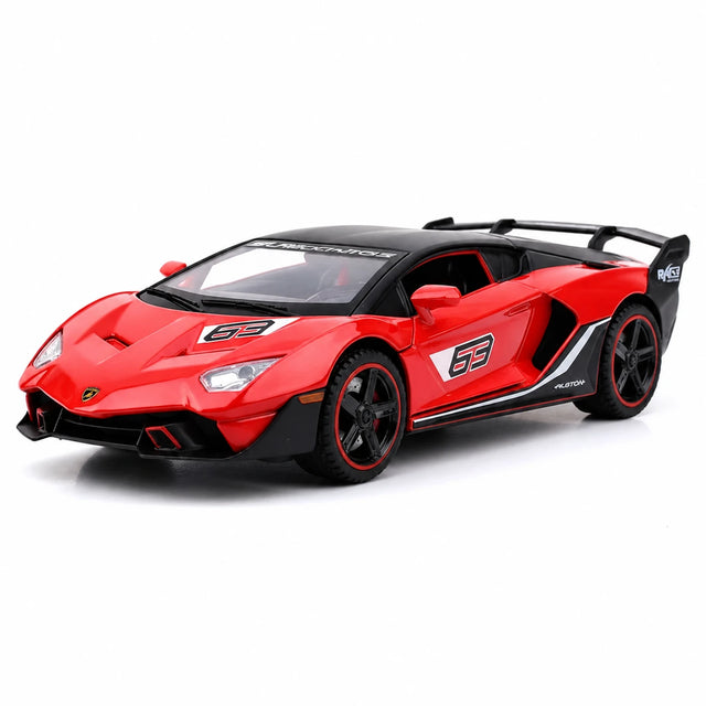 [TOY] 1:32 Lamborghini 2018 SC18 Alston röd modellbil Die-Cast