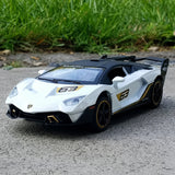 [TOY] 1:32 Lamborghini 2018 SC18 Alston vit modellbil Die-Cast