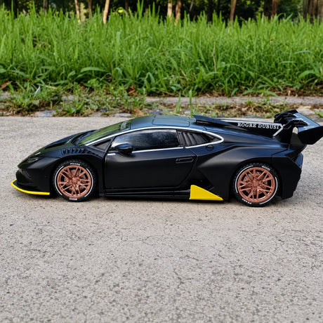 [TOY] 1:32 Lamborghini 2020 Huracan Super Trofeo EVO svart modellbil Die-Cast
