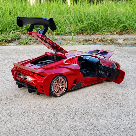 [TOY] 1:32 Lamborghini 2020 Huracan Super Trofeo EVO röd modellbil Die-Cast