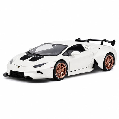 [TOY] 1:32 Lamborghini 2020 Huracan Super Trofeo EVO vit modellbil Die-Cast