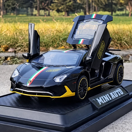Lamborghini 2022 Aventador LP780-4 SVJ Black 1:32 – Diecast Display Model Die-Cast