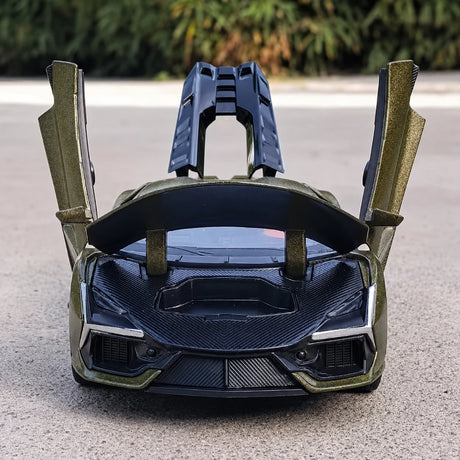 [TOY] 1:32 Lamborghini 2024 Revuelto grön modellbil Die-Cast
