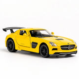 [TOY] 1:32 Mercedes-AMG 2010 SLS Yellow Model Car Die-Cast