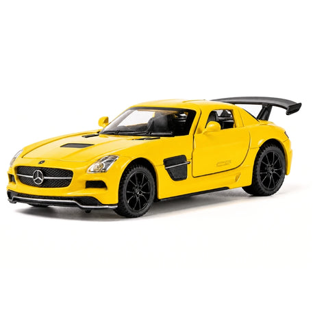 [TOY] 1:32 Mercedes-AMG 2010 SLS jaune voiture miniature Die-Cast