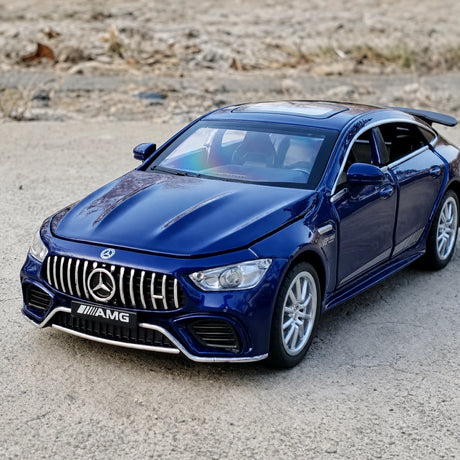 [TOY] 1:32 Mercedes-AMG 2019 GT63S blå modellbil Die-Cast