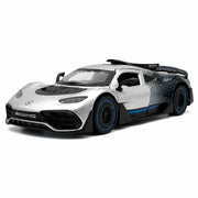 Mercedes-AMG 2022 One silver 1:32 – modellbil i gjuten metall för display