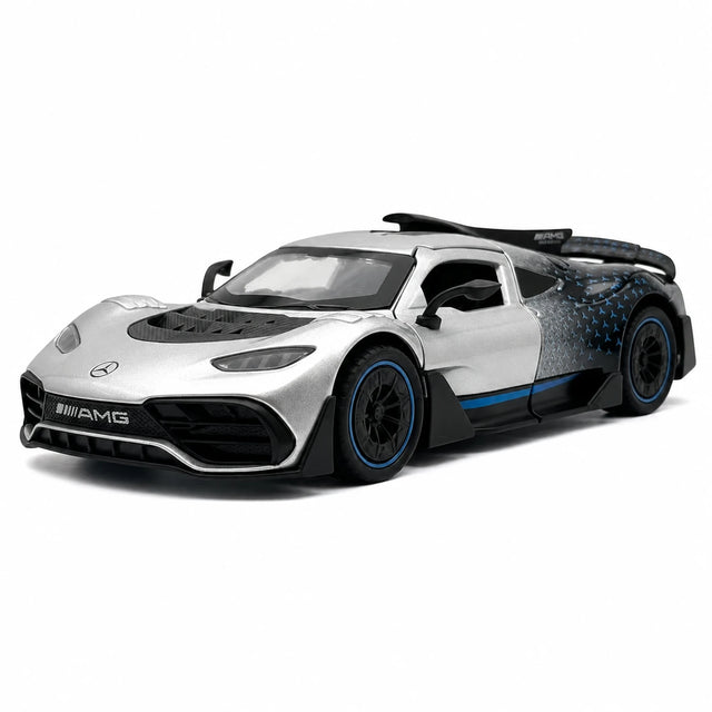 [TOY] 1:32 Mercedes-AMG 2022 One silver modellbil Die-Cast