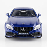 Mercedes-AMG 2023 C63S Coupe azul 1:32 – modelo de exposição em metal fundido
