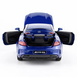 Mercedes-AMG 2023 C63S Coupe azul 1:32 – modelo de exposição em metal fundido