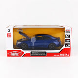 Mercedes-AMG 2023 C63S Coupe azul 1:32 – modelo de exposição em metal fundido