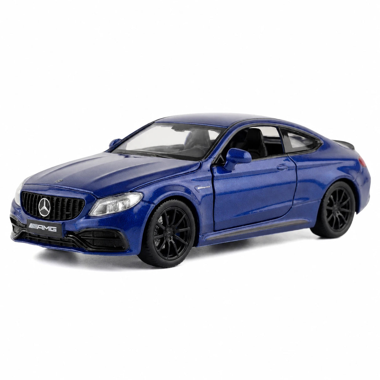 Mercedes-AMG 2023 C63S Coupe azul 1:32 – modelo de exposição em metal fundido