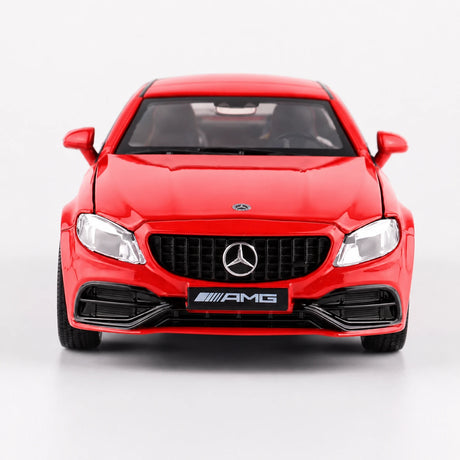 [TOY] 1:32 Mercedes-AMG 2023 C63S Coupe röd modellbil Die-Cast