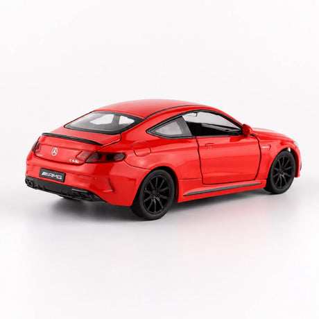 [TOY] 1:32 Mercedes-AMG 2023 C63S Coupe röd modellbil Die-Cast