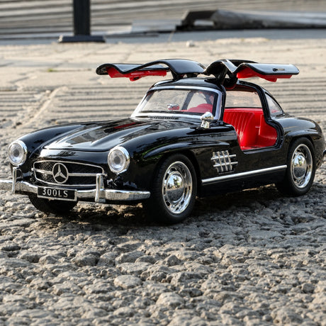 [TOY] 1:32 Mercedes-Benz 1954 300SL svart modellbil Die-Cast