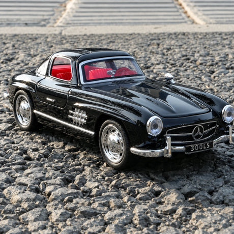 [TOY] 1:32 Mercedes-Benz 1954 300SL svart modellbil Die-Cast