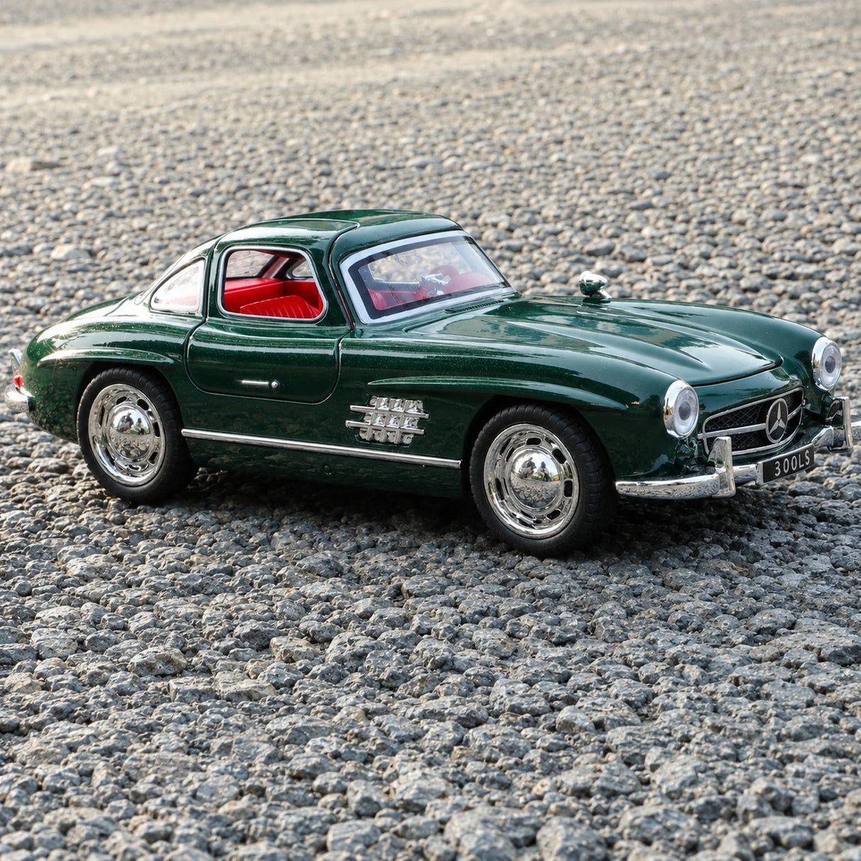 [TOY] 1:32 Mercedes-Benz 1954 300SL grön modellbil Die-Cast
