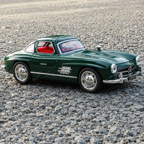 [TOY] 1:32 Mercedes-Benz 1954 300SL grön modellbil Die-Cast