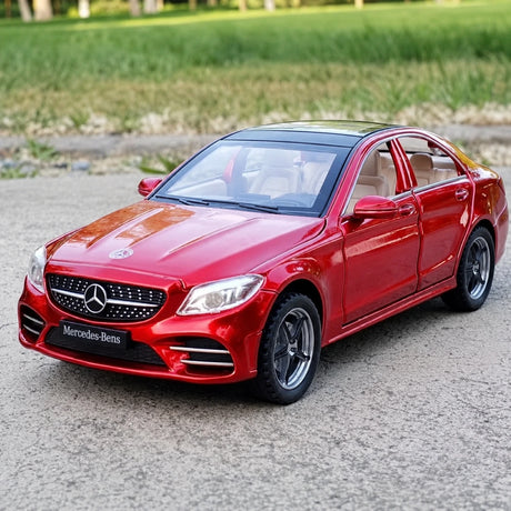 [TOY] 1:32 Mercedes-Benz 2014 C260 röd modellbil Die-Cast