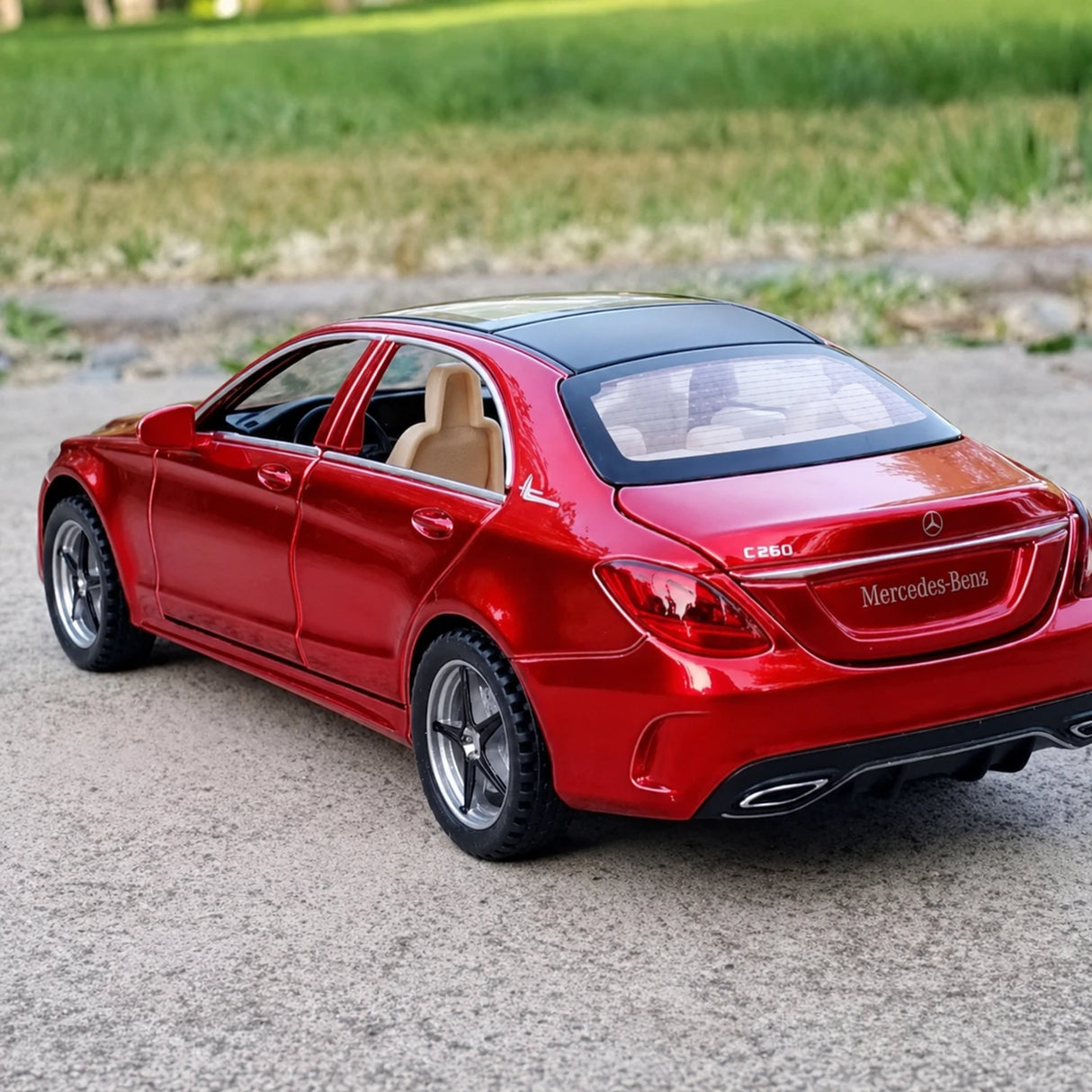 [TOY] 1:32 Mercedes-Benz 2014 C260 Red Model Car Die-Cast