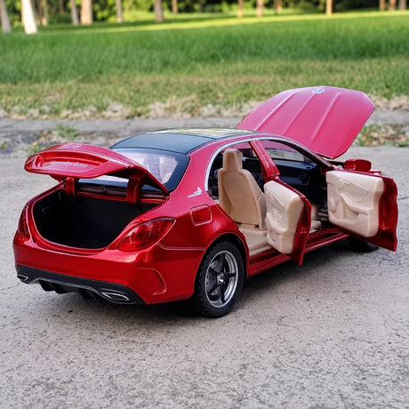 [TOY] 1:32 Mercedes-Benz 2014 C260 röd modellbil Die-Cast