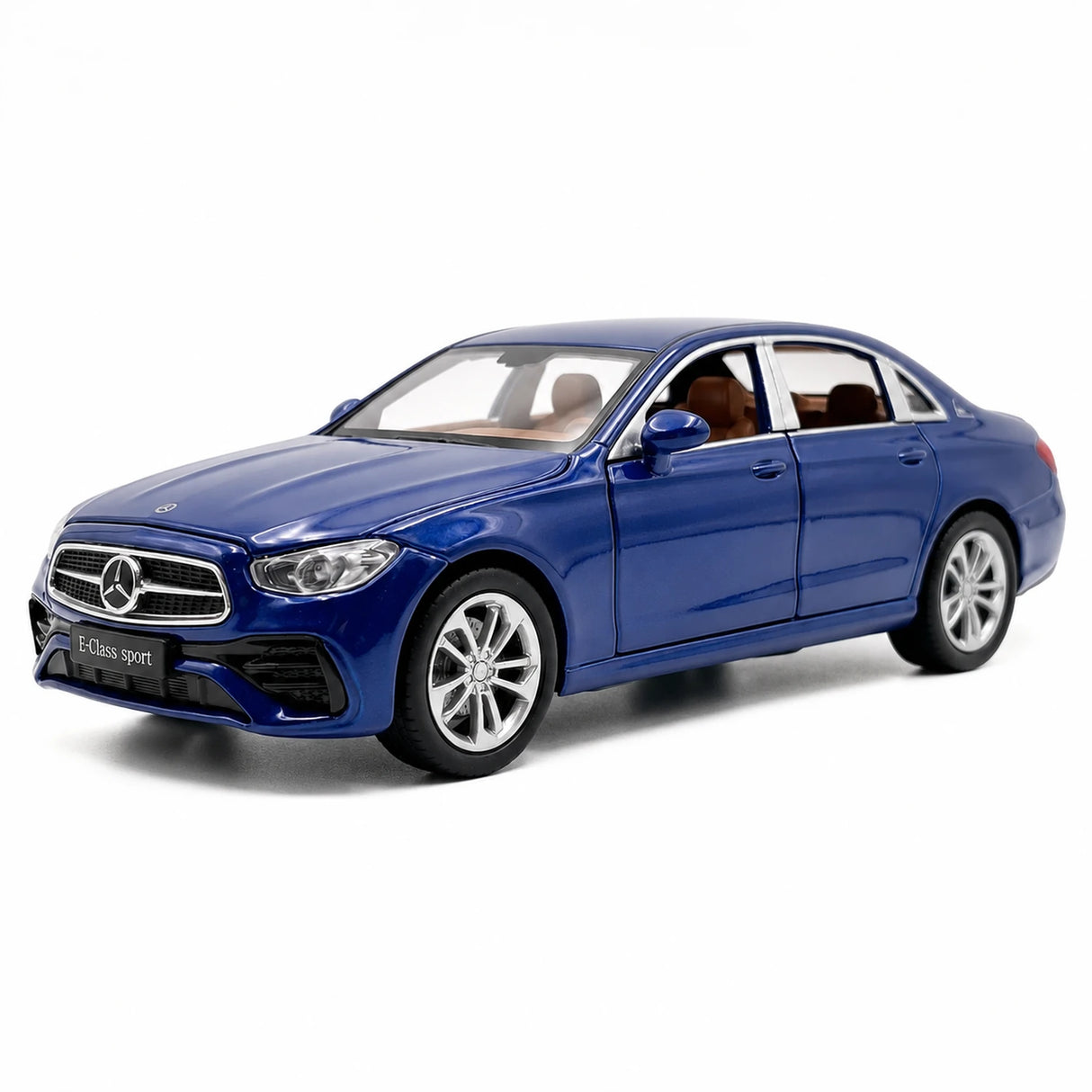 [TOY] 1:32 Mercedes-Benz 2017 E400 blå modellbil Die-Cast