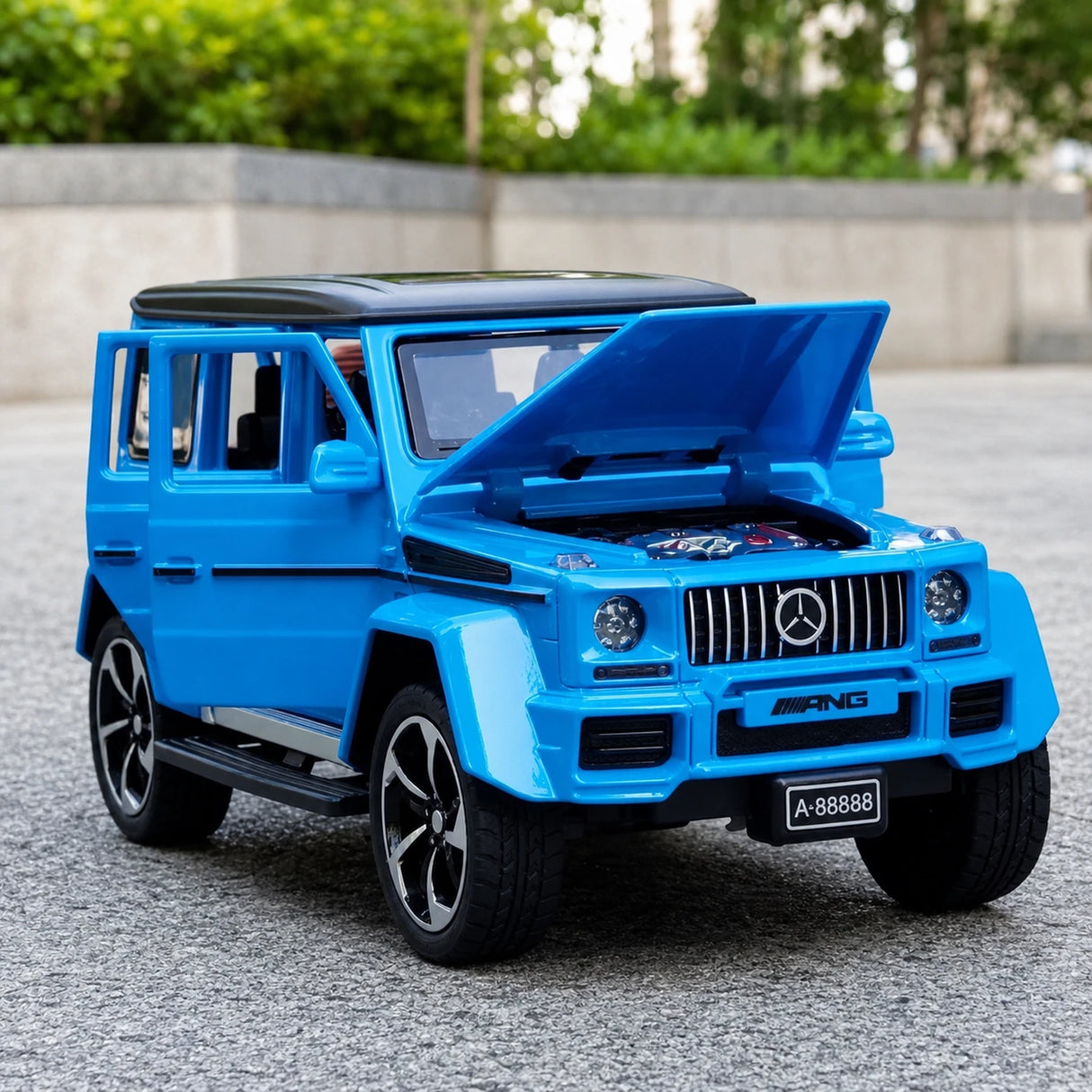 Mercedes-AMG 2018 G63 azul 1:32 – modelo de exposição em metal fundido