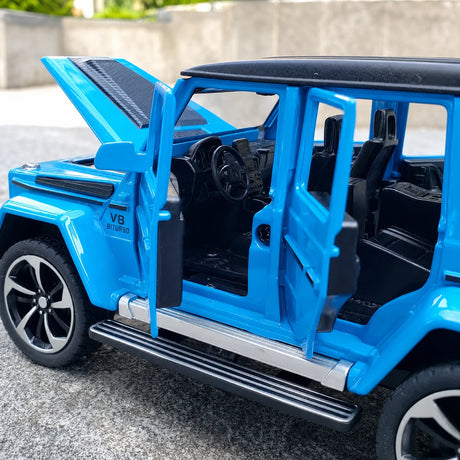 [TOY] 1:32 Mercedes-AMG 2018 G63 blå modellbil Die-Cast