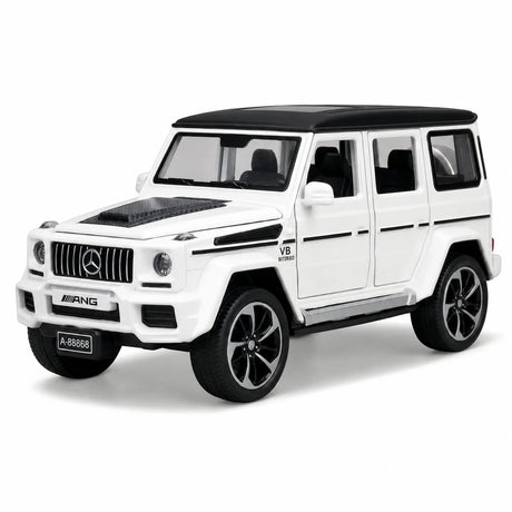 [TOY] 1:32 Mercedes-AMG 2018 G63 vit modellbil Die-Cast