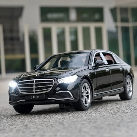 [TOY] 1:32 Mercedes-Benz 2020 S400L svart modellbil Die-Cast