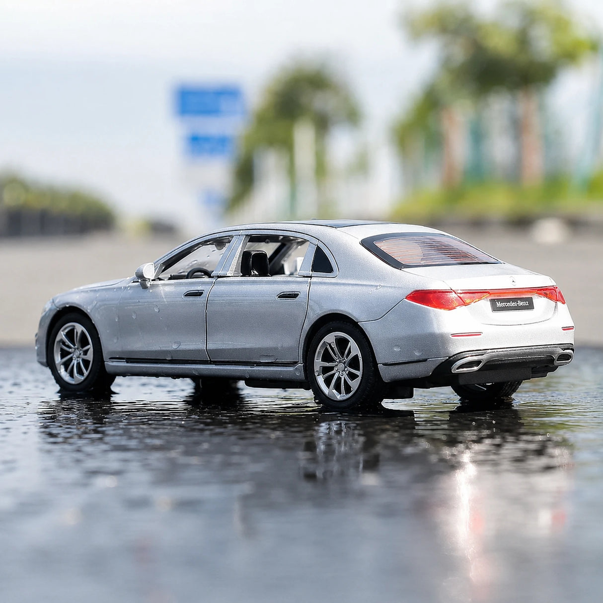 [TOY] 1:32 Mercedes-Benz 2020 S400L vit modellbil Die-Cast