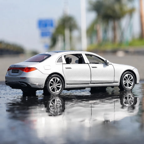 [TOY] 1:32 Mercedes-Benz 2020 S400L vit modellbil Die-Cast