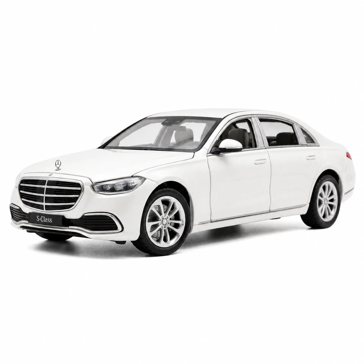 [TOY] 1:32 Mercedes-Benz 2020 S400L vit modellbil Die-Cast
