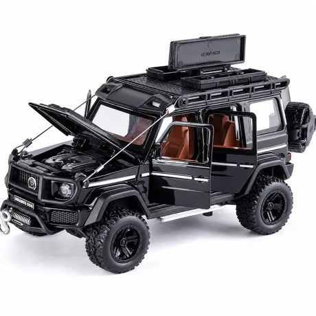 [TOY] 1:32 Mercedes-Brabus 2017 G550 4x4 Off-Road svart modellbil Die-Cast