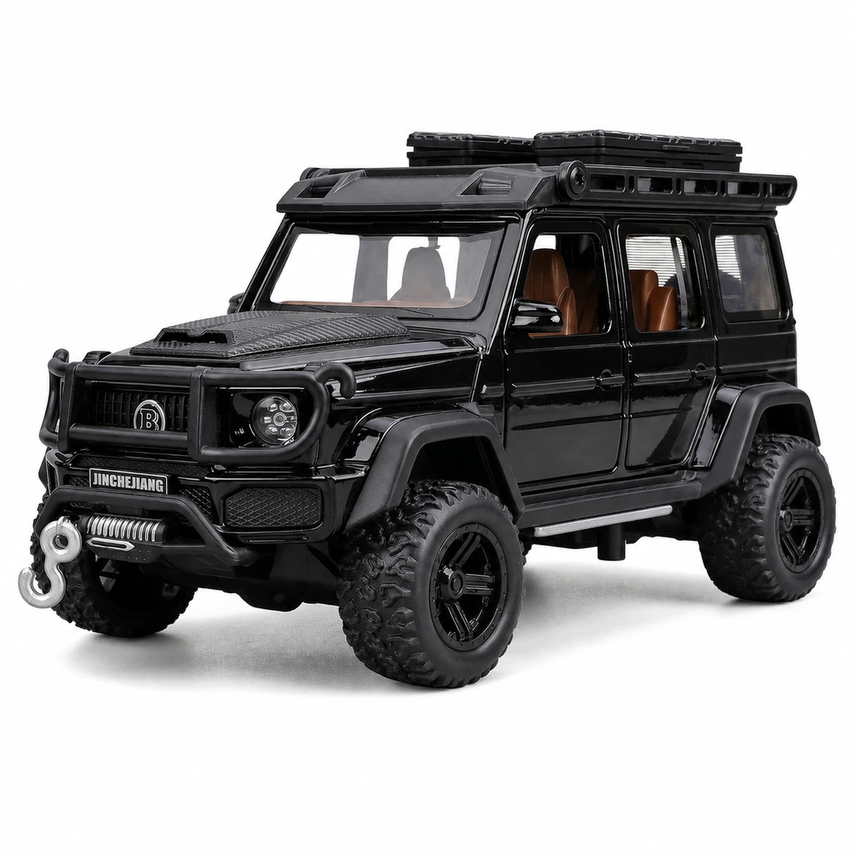 [TOY] 1:32 Mercedes-Brabus 2017 G550 4x4 Off-Road svart modellbil Die-Cast