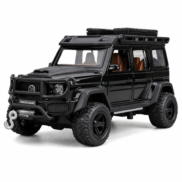 [TOY] 1:32 Mercedes-Brabus 2017 G550 4x4 Off-Road svart modellbil Die-Cast