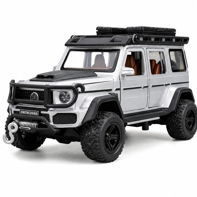 [TOY] 1:32 Mercedes-Brabus 2017 G550 4x4 Off-Road silver modellbil Die-Cast