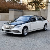 [TOY] 1:32 Mercedes-Maybach 2020 S650 svart-vit modellbil Die-Cast