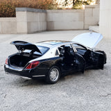 [TOY] 1:32 Mercedes-Maybach 2020 S650 silver-svart modellbil Die-Cast