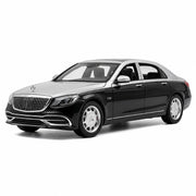 Mercedes-Maybach 2020 S650 Silver-Black 1:32 – modellbil i gjuten metall för display