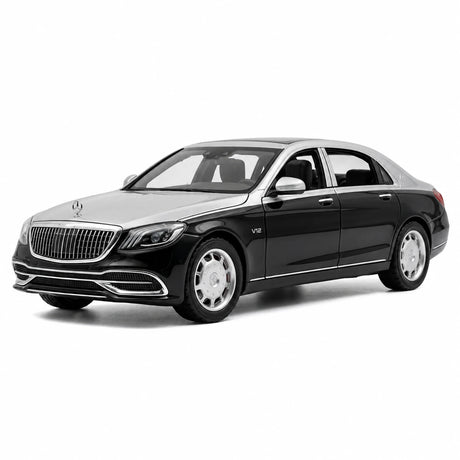 [TOY] 1:32 Mercedes-Maybach 2020 S650 silver-svart modellbil Die-Cast